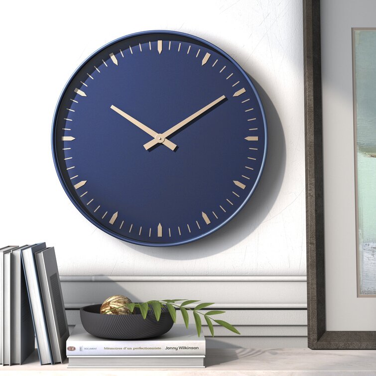 Mercury Row® Ashford Metal Wall Clock & Reviews | Wayfair